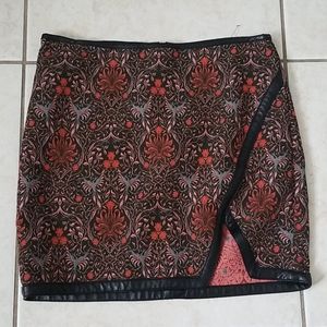 NWOT Express Floral Mini Skirt